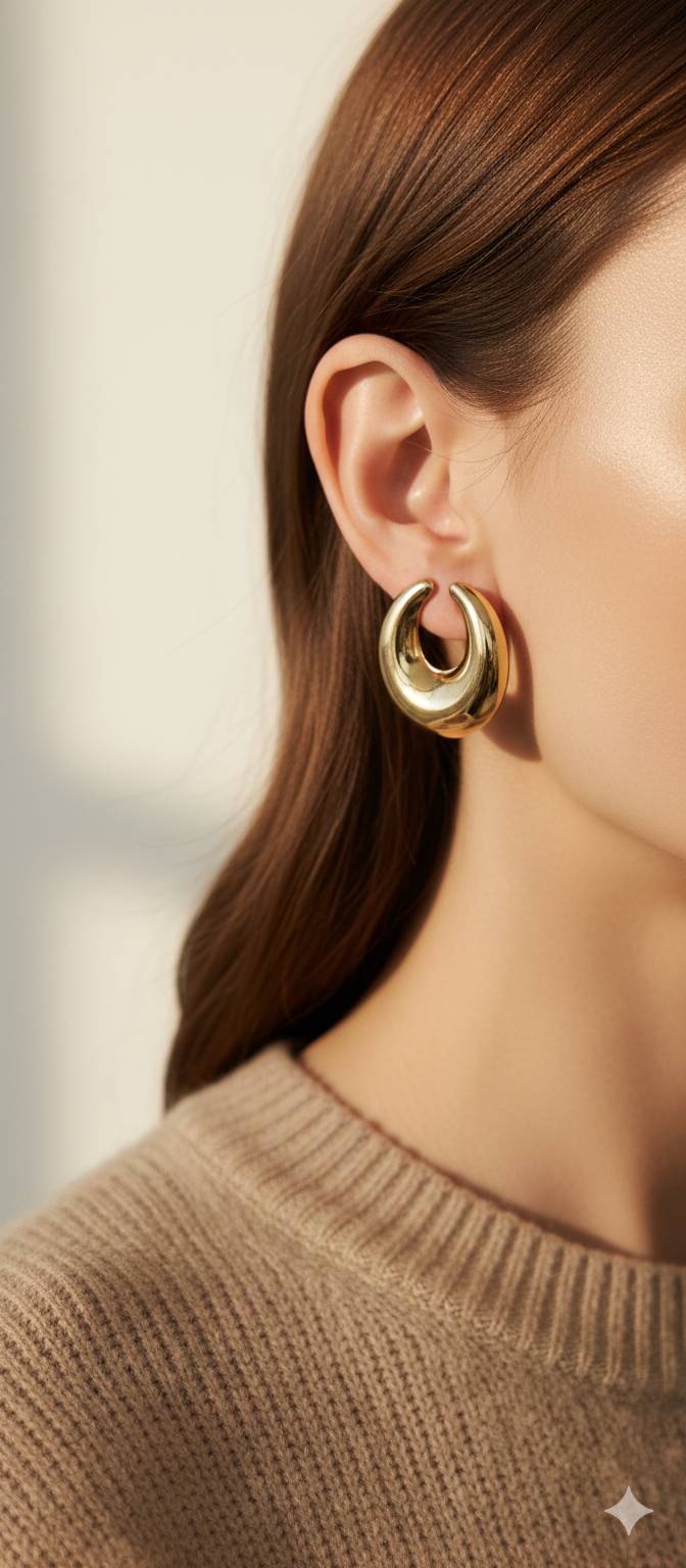 Anti-Tarnish Daily Wear Earrings Style #05 | Hypoallergenic Earrings for Women