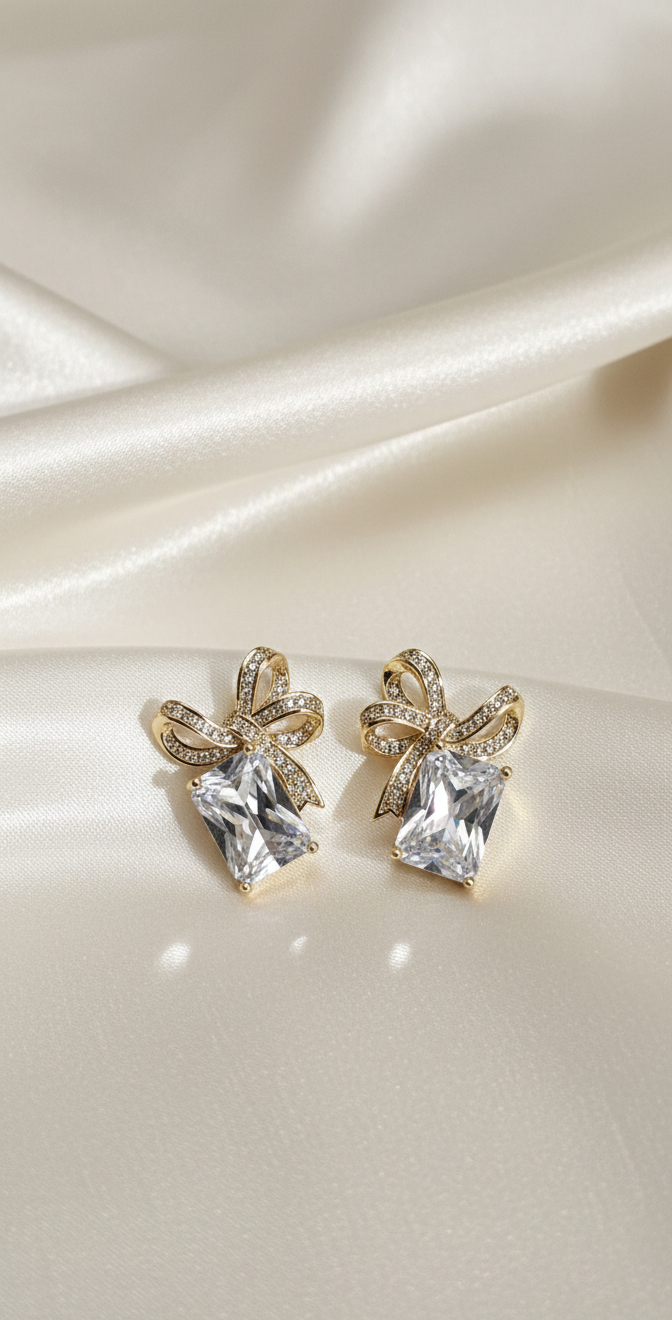 Celestial Hanbok Earrings | Gold Plated Artificial Earrings for Women