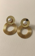Stella Anti-Tarnish Pearl Drop Earrings | 18K Gold Plated Earrings for Women
