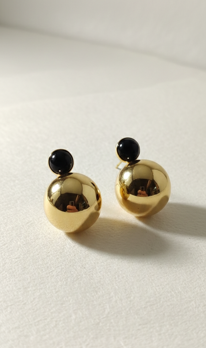 Rihanna Anti-Tarnish Gold Earrings | Everyday Statement Earrings for Women