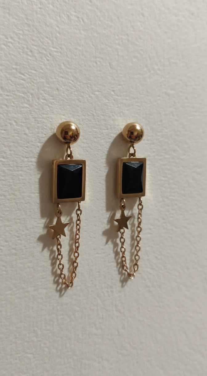 Sophia Anti-Tarnish Drop Earrings | Rose Gold Plated Everyday Earrings for Women