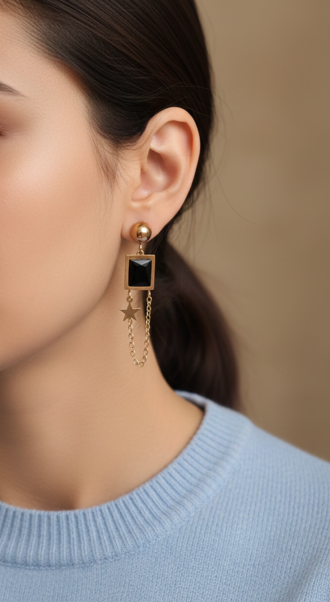 Sophia Anti-Tarnish Drop Earrings | Rose Gold Plated Everyday Earrings for Women
