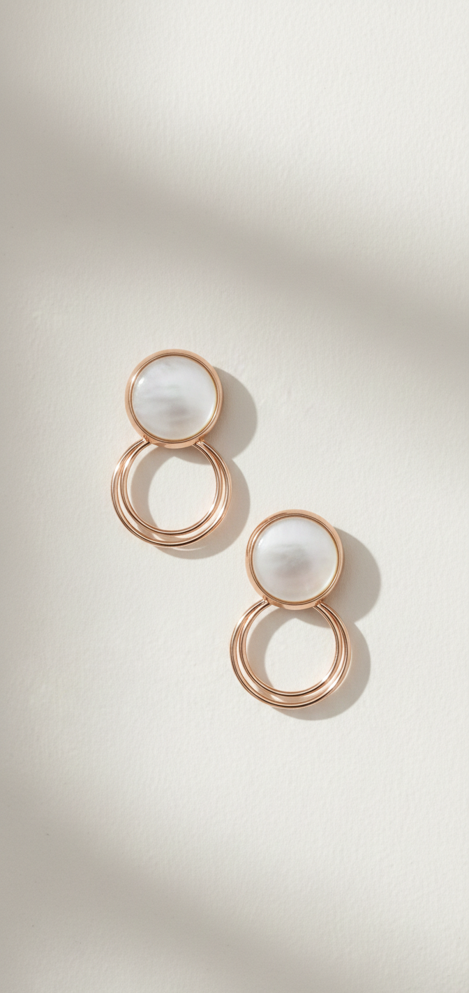 B299 Daily Bling | Lightweight Comfort Earring | Style #43 | Gold Plated Artificial Earrings for Women