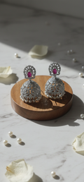 Aisha AD Jhumki Earrings | Gold Plated Artificial Earrings for Women