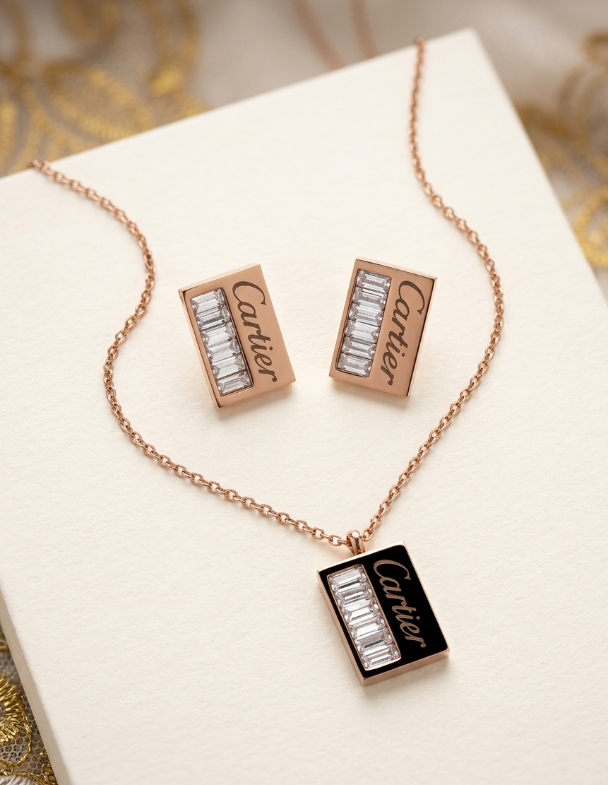 Anti-Tarnish Pendant Set | Style #01 | Gold Plated Anti-Tarnish Pendant for Women