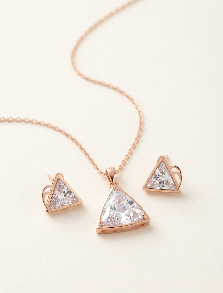 Anti-Tarnish Pendant Set | Style #02 | Gold Plated Anti-Tarnish Pendant for Women