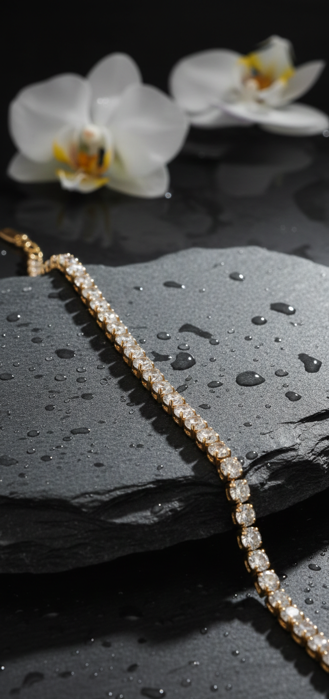 Aurora Tennis Bracelet | Gold Plated Anti-Tarnish Bracelet for Women