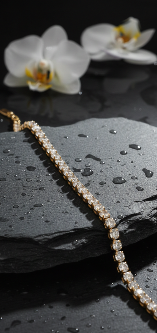 Aurora Tennis Bracelet | Gold Plated Anti-Tarnish Bracelet for Women