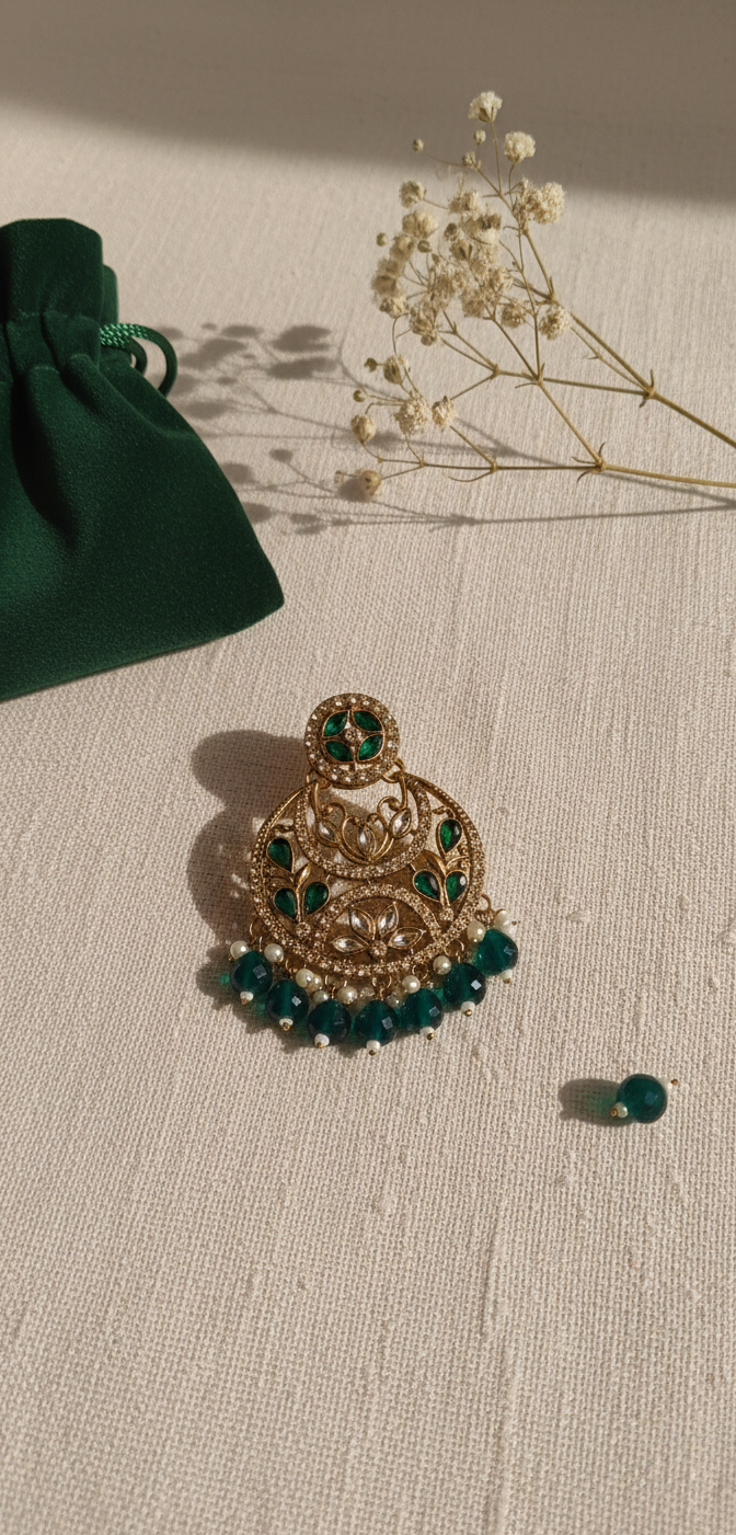 Firdaus Earrings | Gold Plated Artificial Earrings for Women
