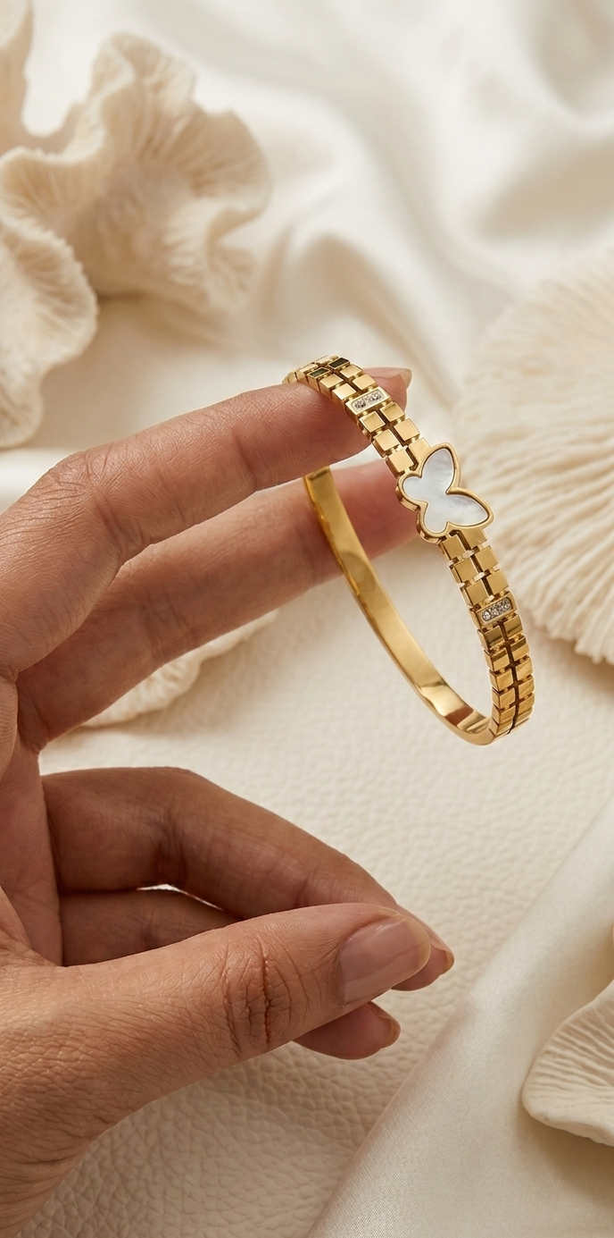 Anti-Tarnish Gold Bracelet Style #07 | Everyday Wear Bracelet for Women