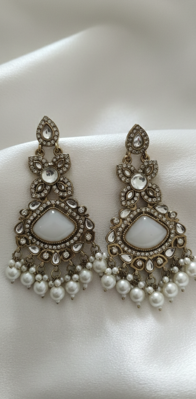 Chandni Earrings | Gold Plated Artificial Earrings for Women