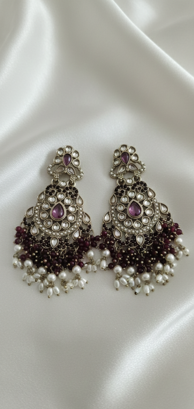 Meenakari Earrings | Gold Plated Artificial Earrings for Women