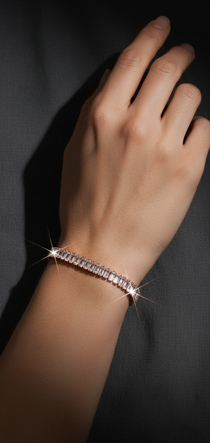 Prism Link Bracelet | Gold Plated Anti-Tarnish Bracelet for Women