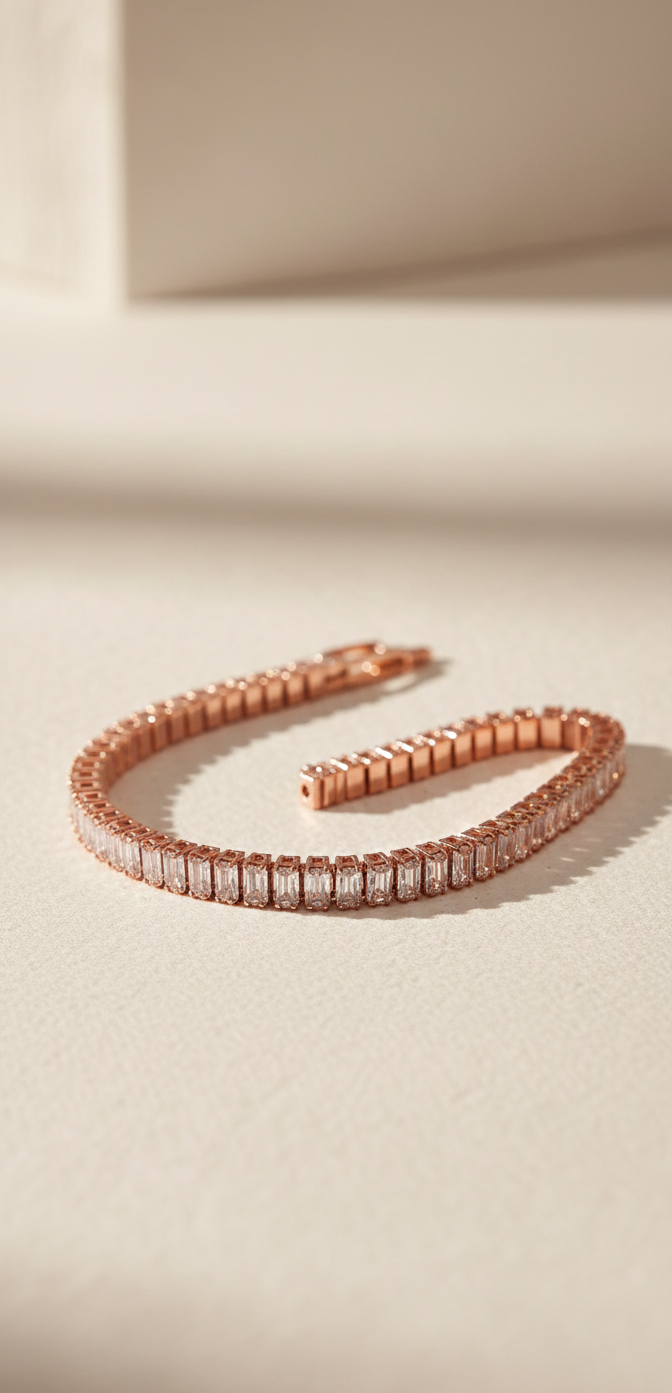 Prism Link Bracelet | Gold Plated Anti-Tarnish Bracelet for Women