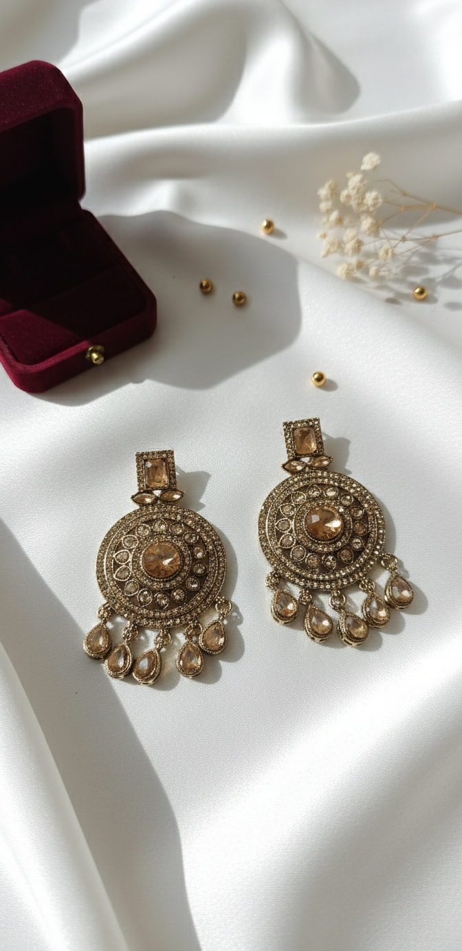 Zoya Earrings | Gold Plated Artificial Earrings for Women