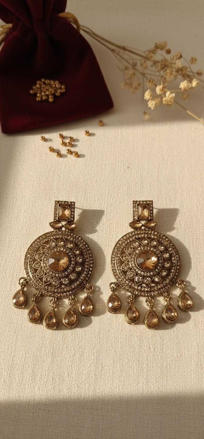 Zoya Earrings | Gold Plated Artificial Earrings for Women