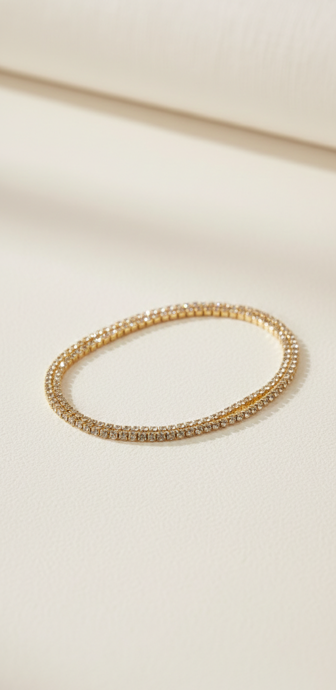 Aurora Duo Bracelet | Gold Plated Anti-Tarnish Bracelet for Women