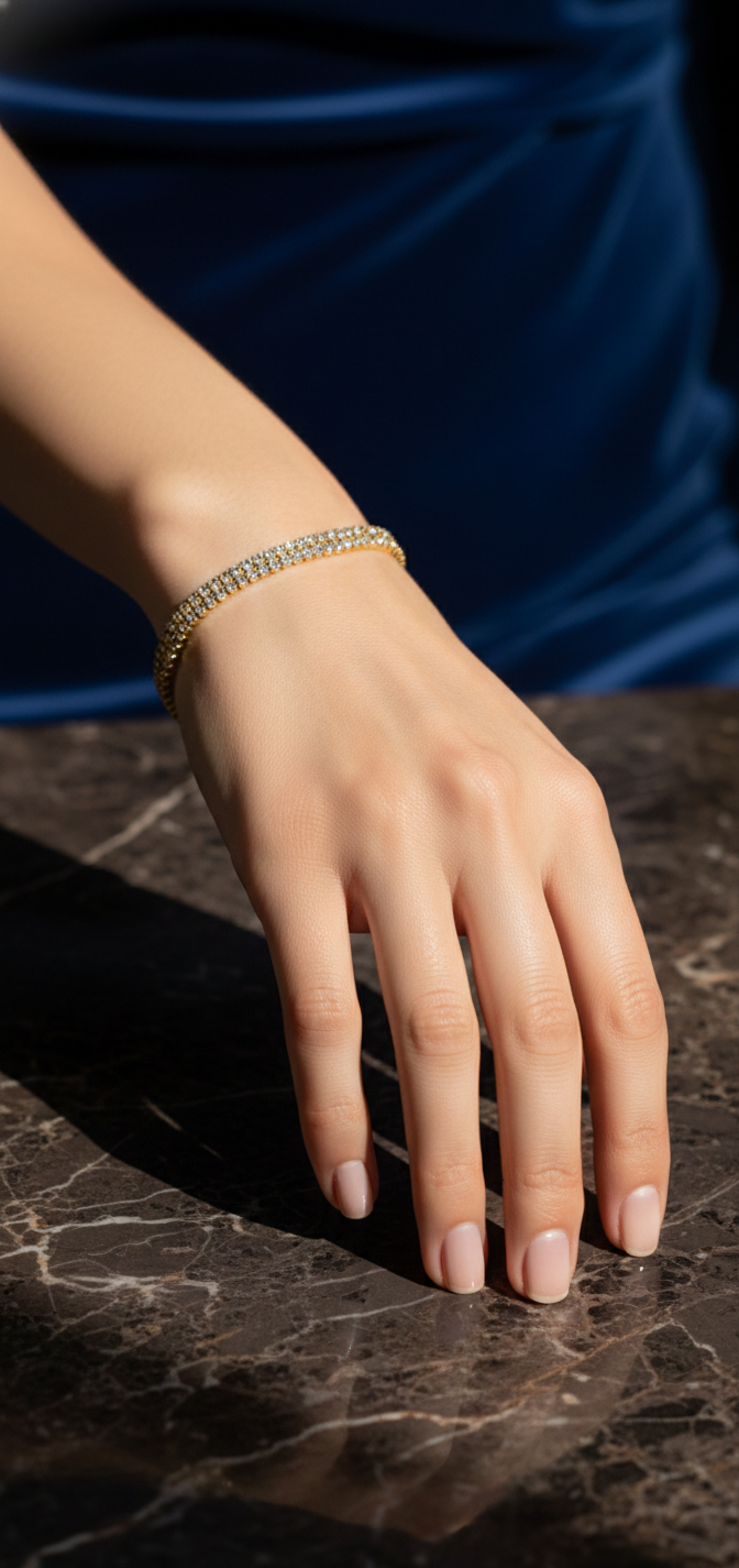 Aurora Duo Bracelet | Gold Plated Anti-Tarnish Bracelet for Women