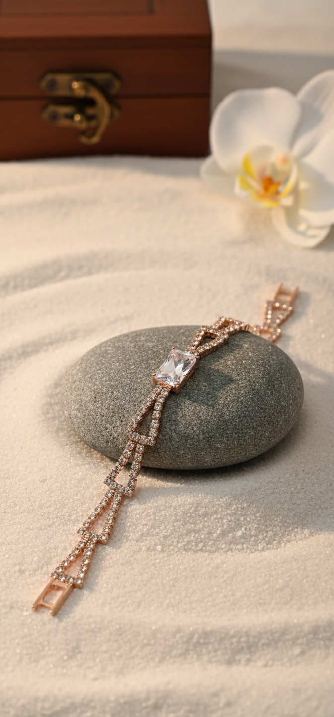 The Prism Bow Bracelet | Gold Plated Anti-Tarnish Bracelet for Women