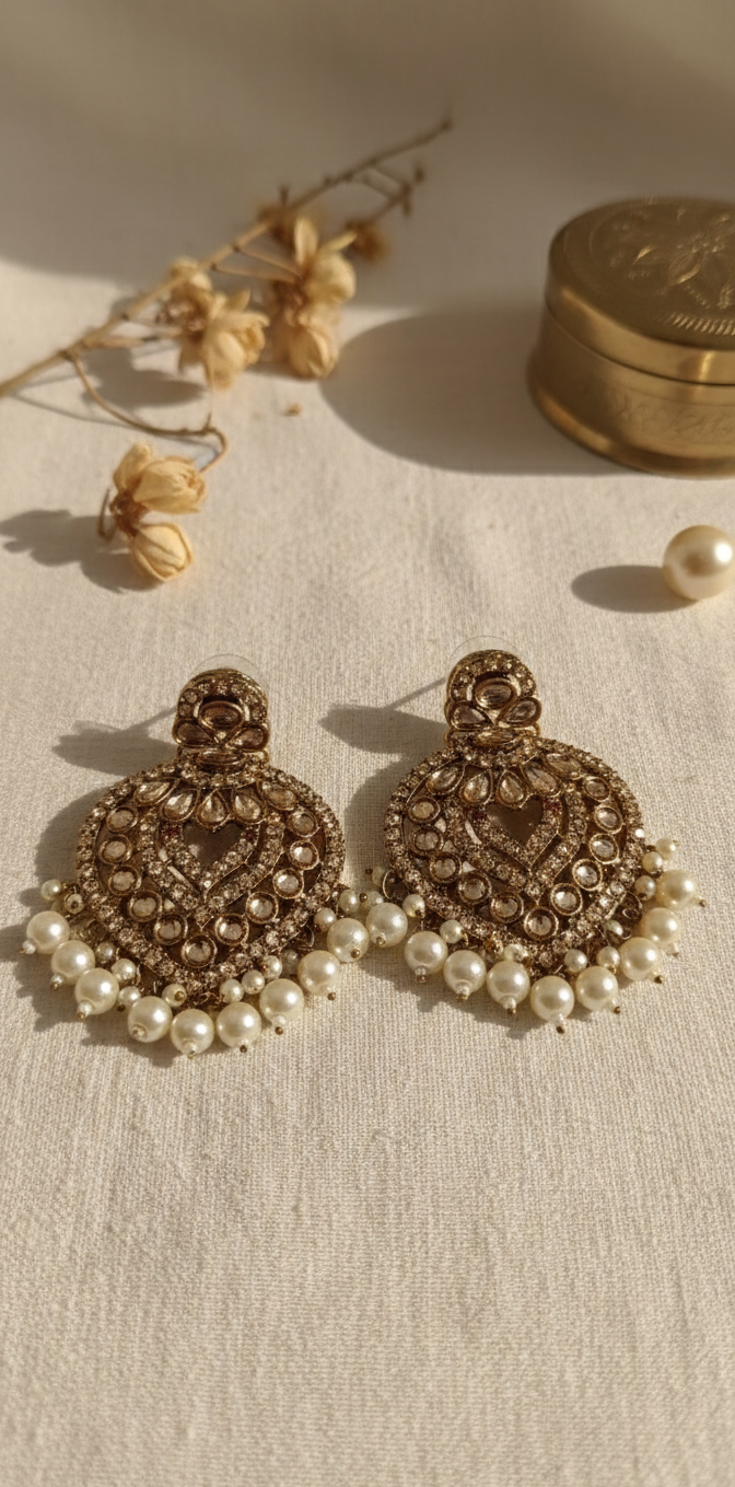 Zoya Earrings | Gold Plated Artificial Earrings for Women