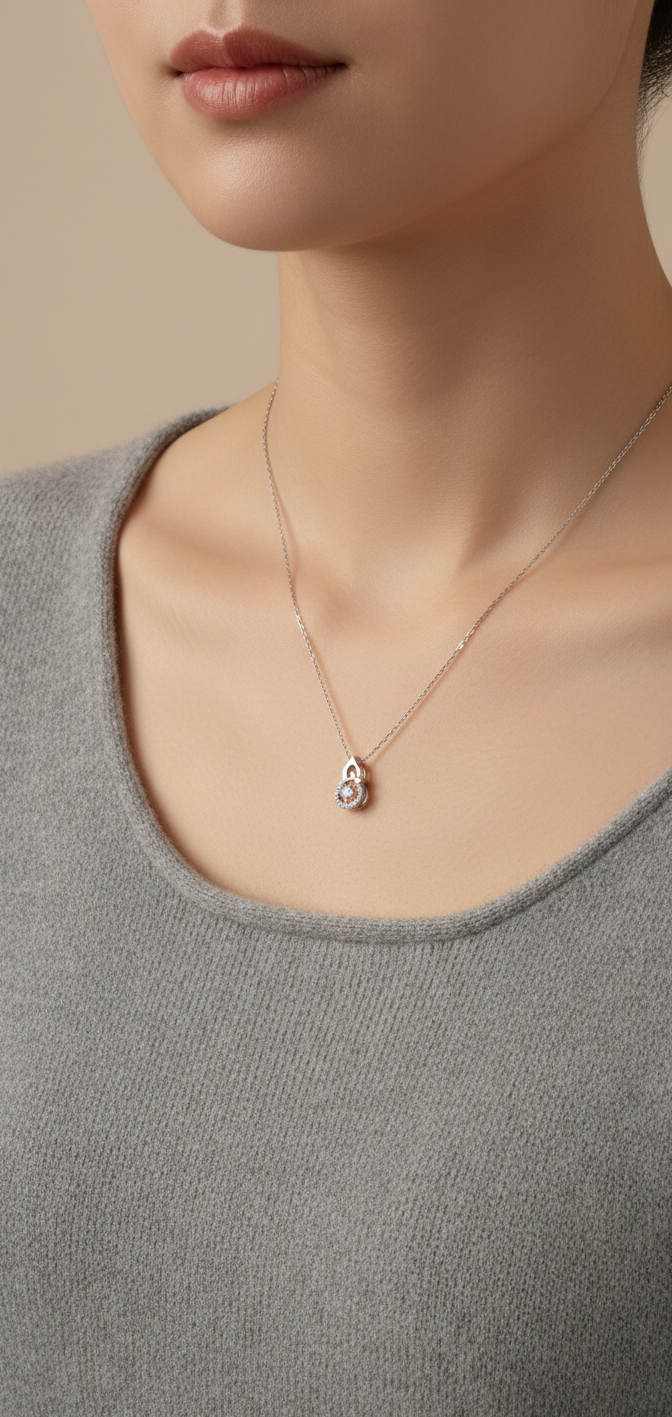 Mini Silver Pendant | Gold Plated Anti-Tarnish Pendant for Women
