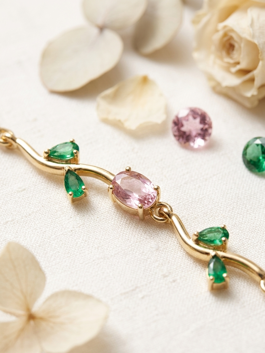 Petal & Vine Tulip Bracelet | Gold Plated Anti-Tarnish Bracelet for Women