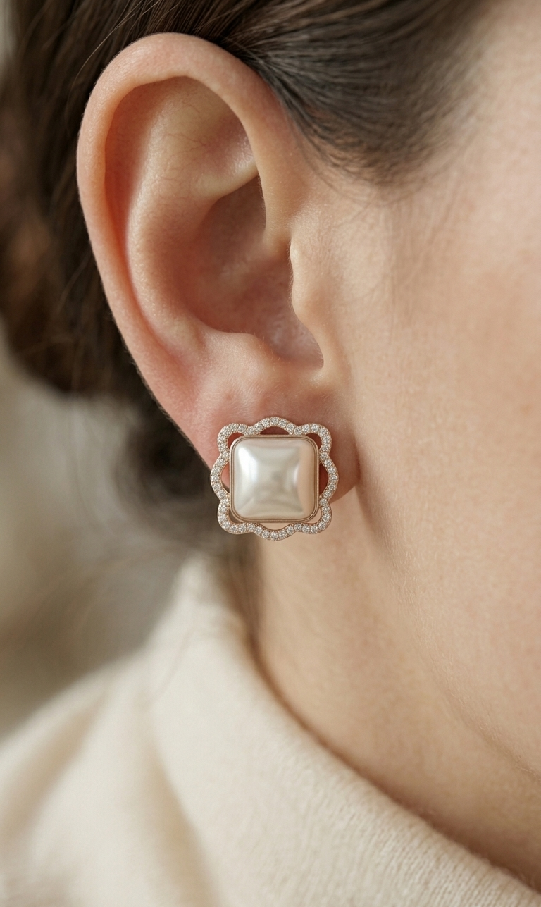 Inaya AD Studs | Artificial Jewellery for Women | Prystine Jewels