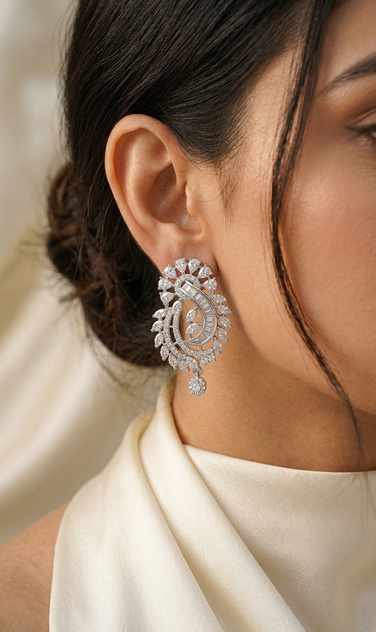 Zoya AD earring | Gold Plated Artificial Earrings for Women