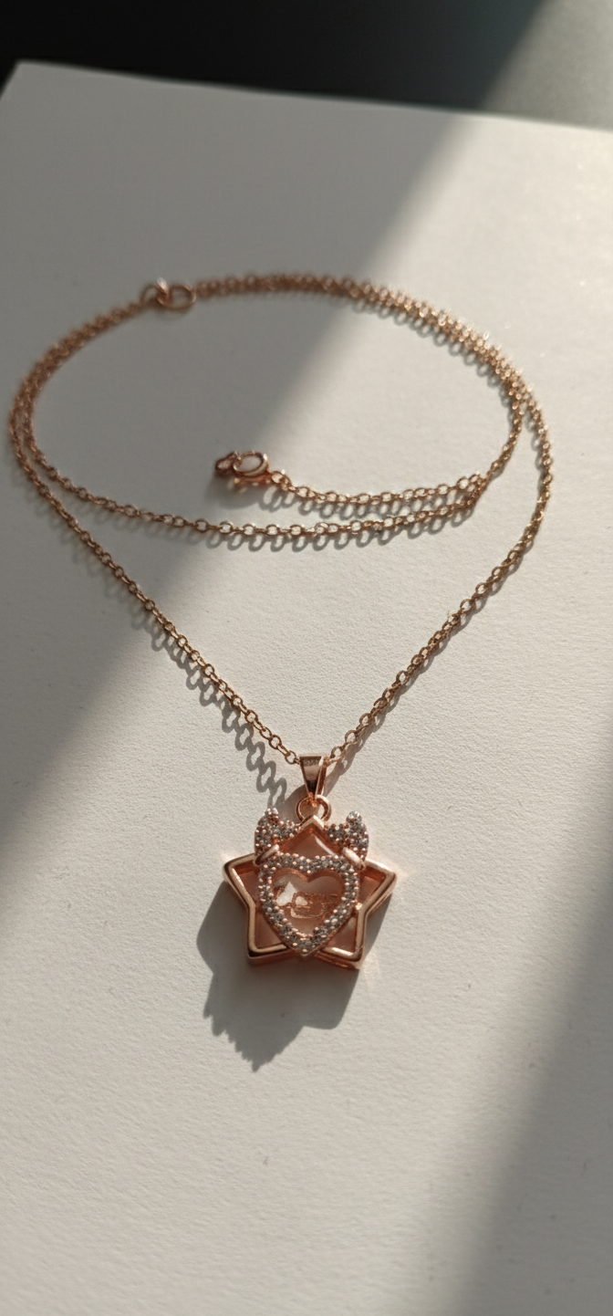 Star Shaped Pendant | Gold Plated Anti-Tarnish Pendant for Women