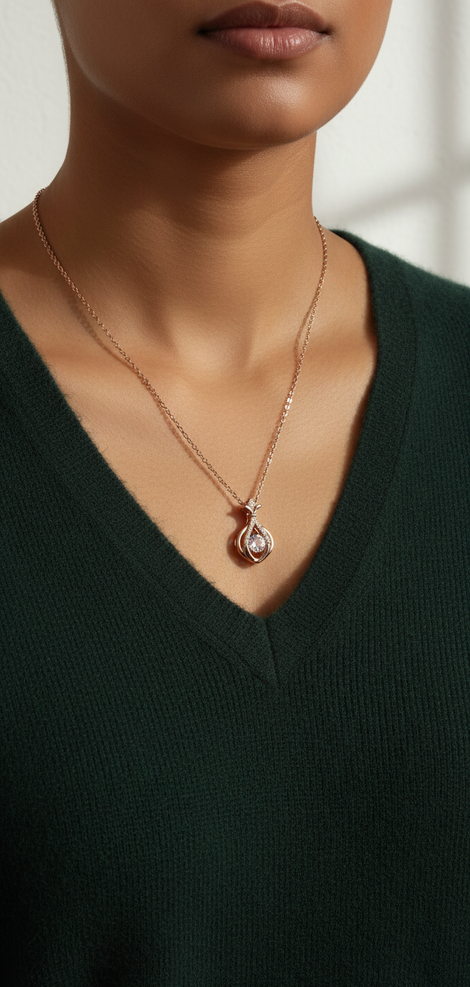 Vase Shaped Pendant | Gold Plated Anti-Tarnish Pendant for Women